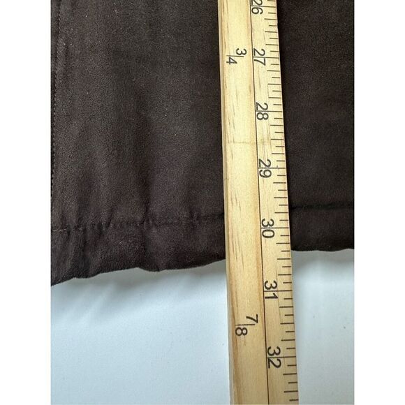 Vintage RAINFOREST Men’s Faux Shearling Lined Vest Size 3XL Brown - Picture 5 of 12